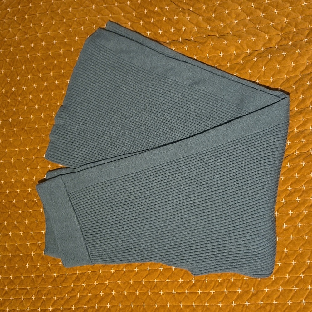 aerie Gotta Jet! Ribbed Knit Pants Olive Green Size XL